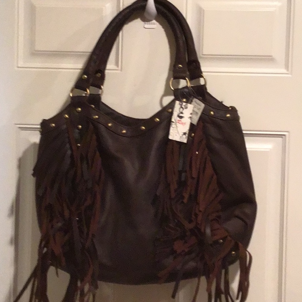 RAJ FRINGED HANDBAG